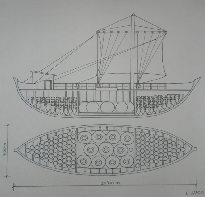 Tecnica di stivaggio dei doglia su la nave oneraria