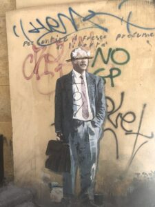 Murales deturpato dai mafiosi a Palermo