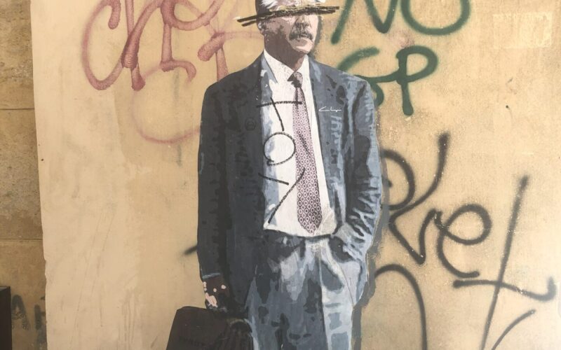 Murales deturpato dai mafiosi a Palermo